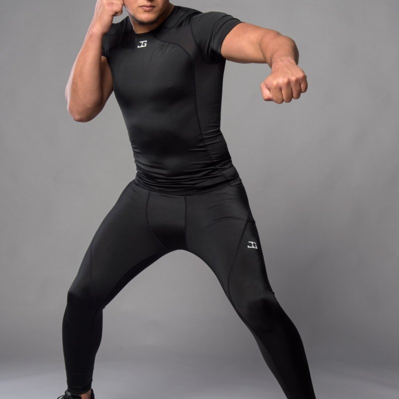 Rashguard Joya Manga Curta Preto-Branco - Imagem 5