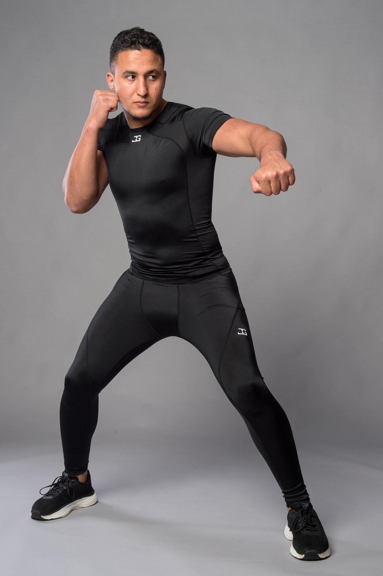 Rashguard Joya Manga Curta Preto-Branco - Imagem 5