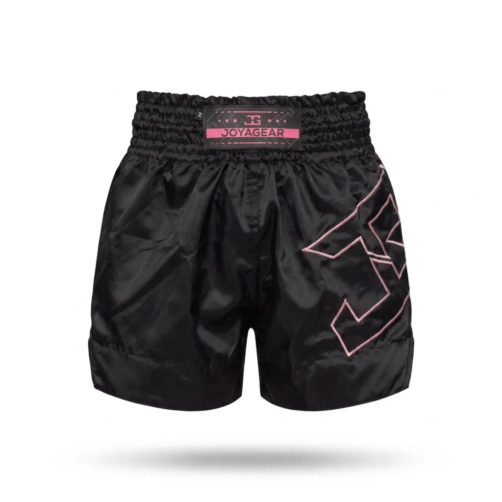 Short de Kickboxing Joyagear Strike Preto-Rosa