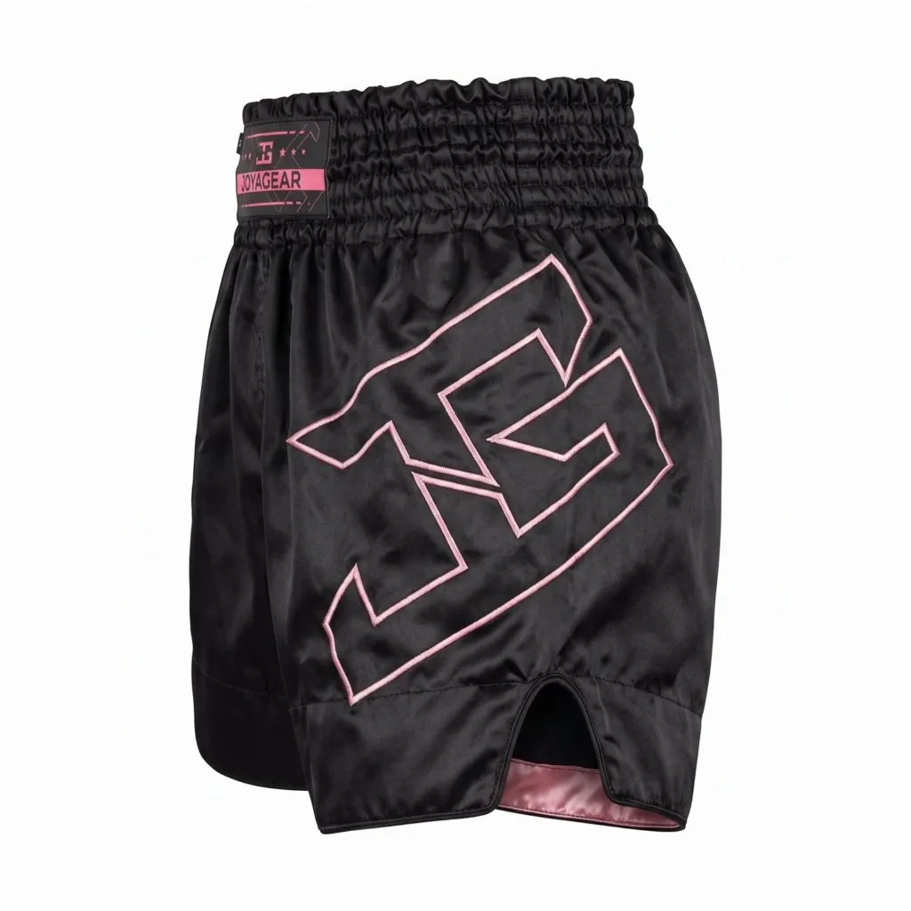 Short de Kickboxing Joyagear Strike Preto-Rosa